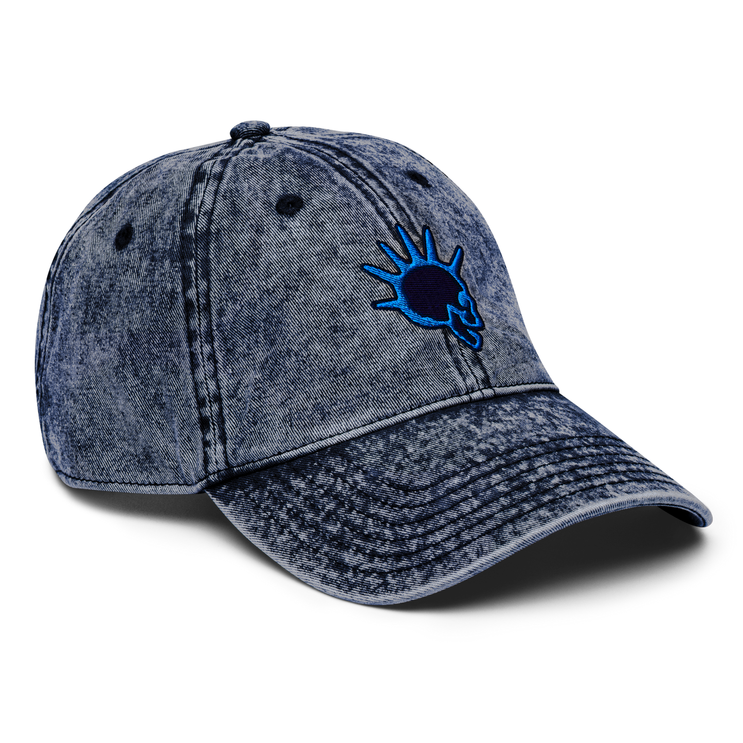 Midnight Blue Skull Hat