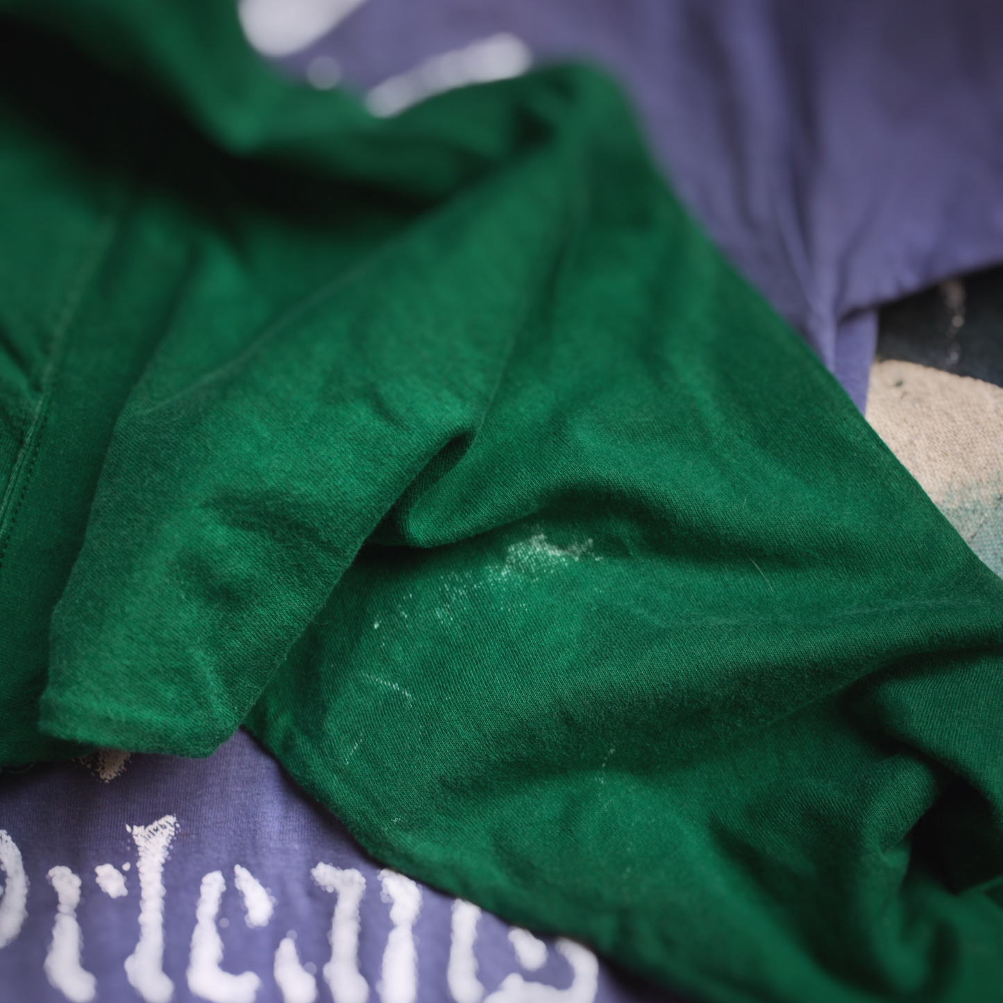 Embroidered Skull – Vintage Green Longsleeve