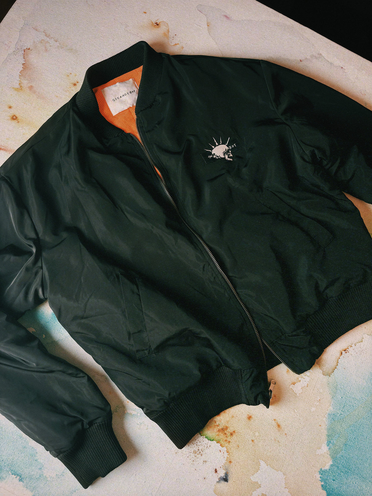 Defend Vintage Bomber – Embroidered Skull