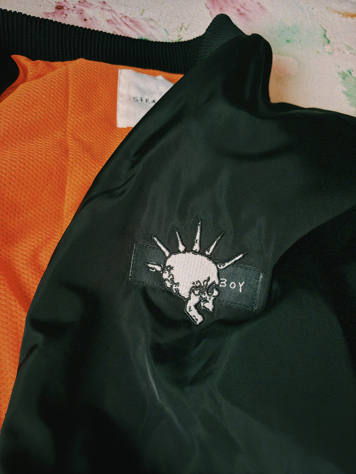 Defend Vintage Bomber – Embroidered Skull