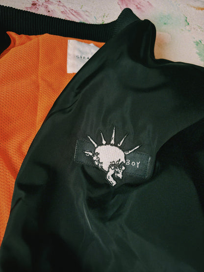 Defend Vintage Bomber – Embroidered Skull