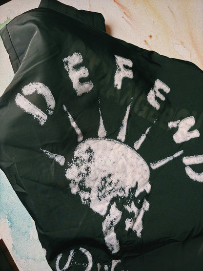 Defend Vintage Bomber – Embroidered Skull