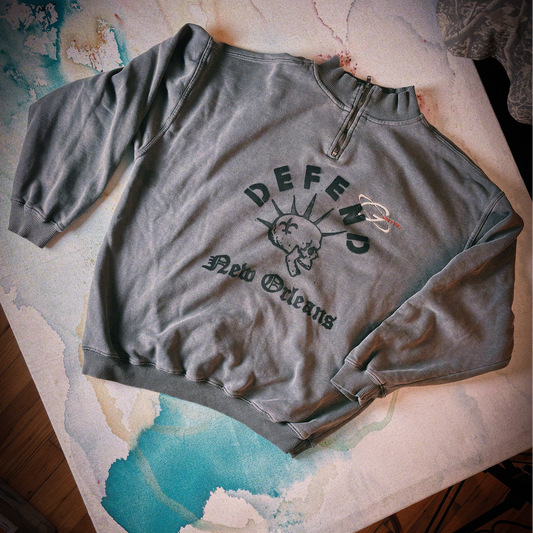 Defend Vintage Quarter-Zip Sweatshirt