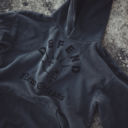 Defend Hoodie – Washed Black