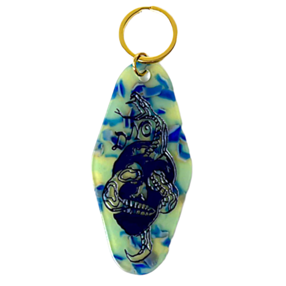Snake Skull Keychain