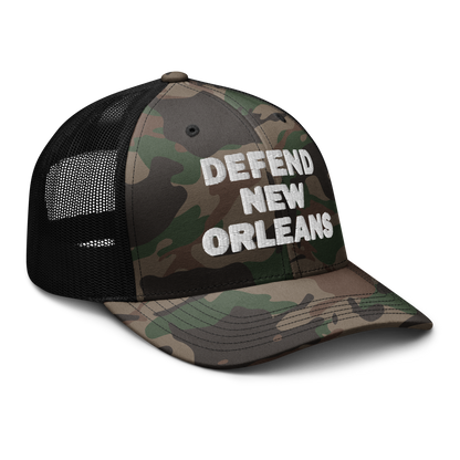 Defend Camo Trucker Hat