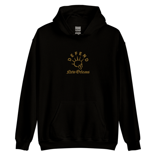 Defend N.O. Embroidered Hoodie