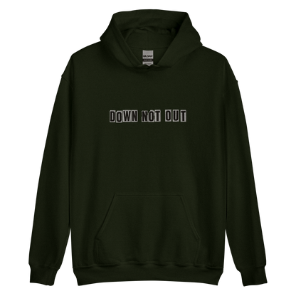 Down Not Out Hoodie – Front Embroidery