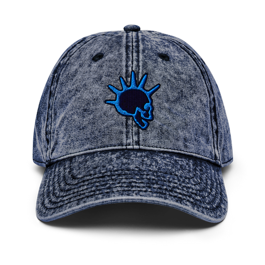 Midnight Blue Skull Hat